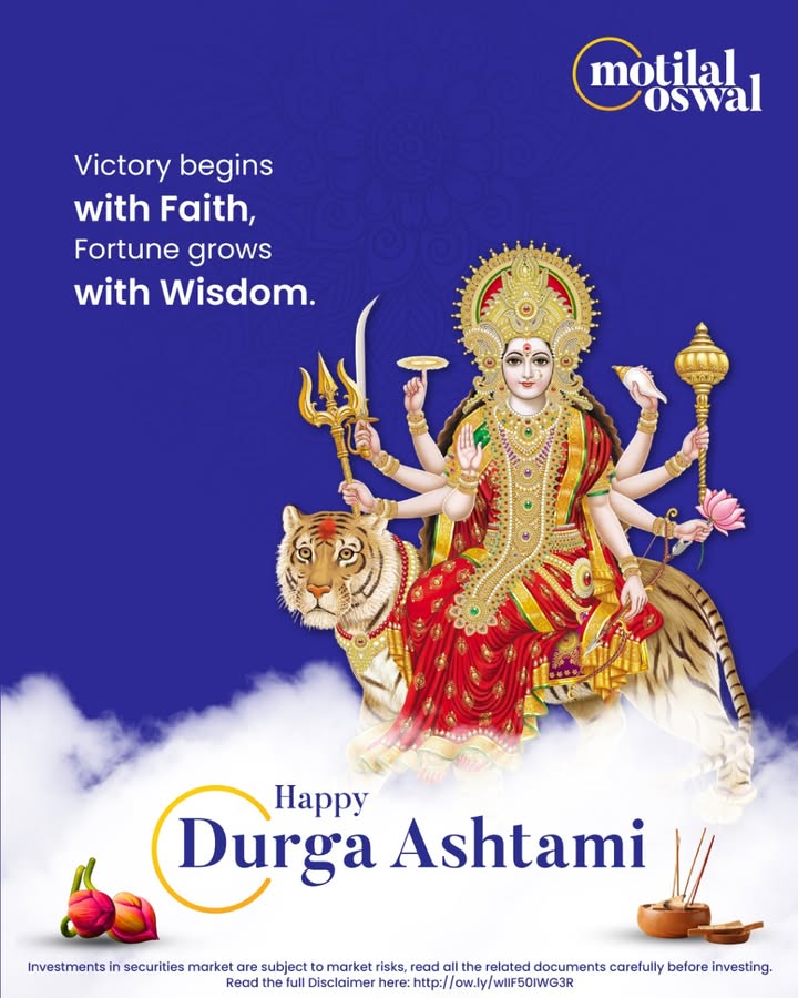 On this Durga Ashtami, let wisdom guard your wealth and prosperity fuel your path