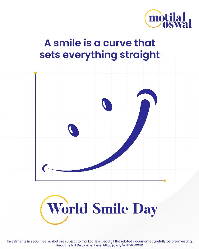A smile is the simplest investment that may yield better returns. Happy World Smile Day