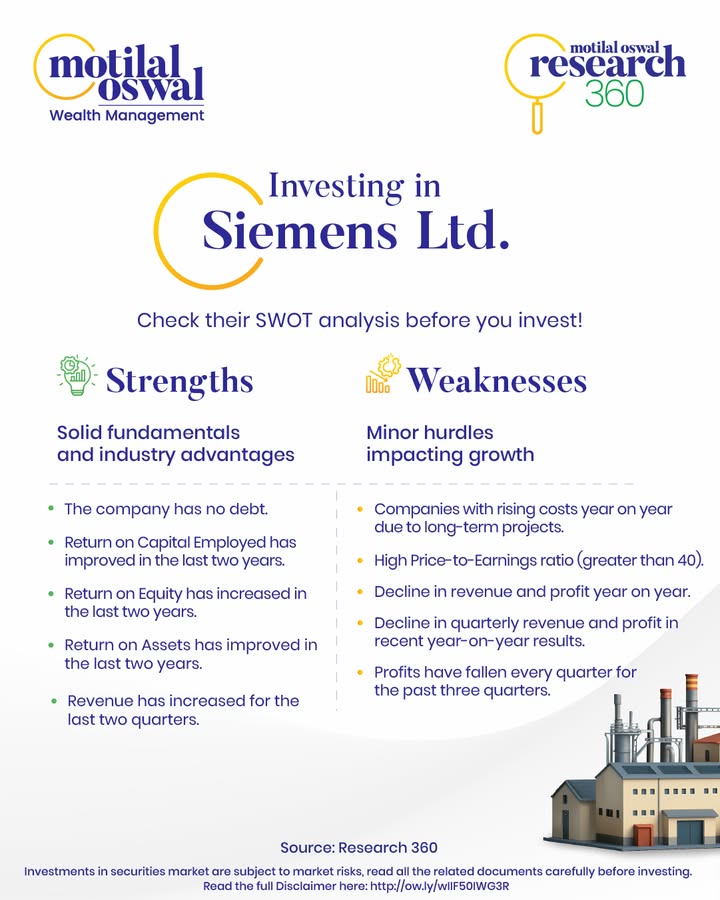  Research 360 gives you access to detailed SWOT Analysis of stocks, helping you make smarter investment choices What do...