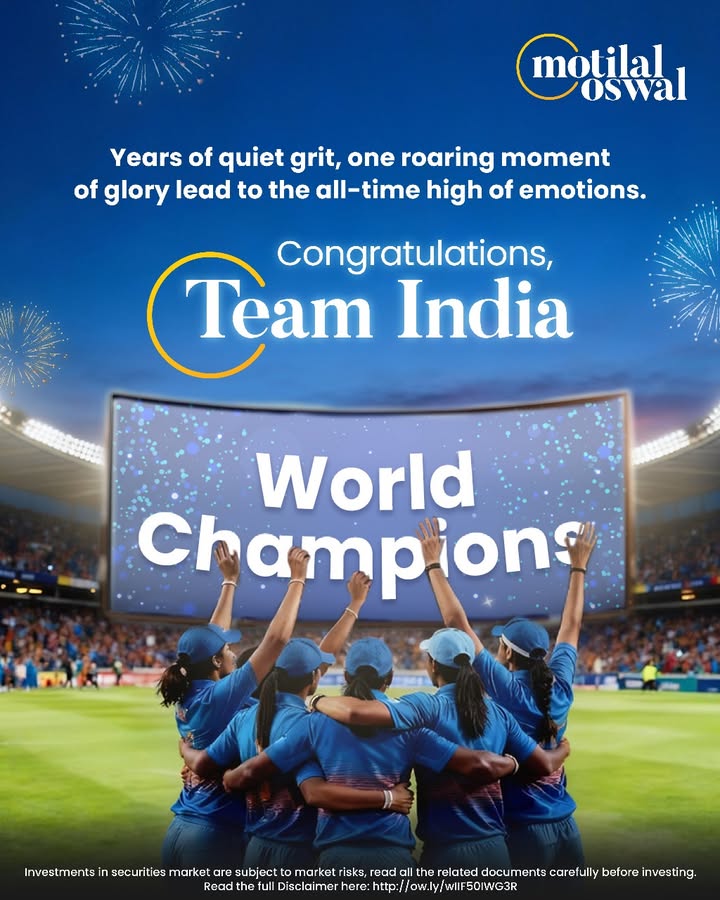 From quiet determination to a thunderous triumph, India stands tall as World Champions A moment of pride that echoes thro...