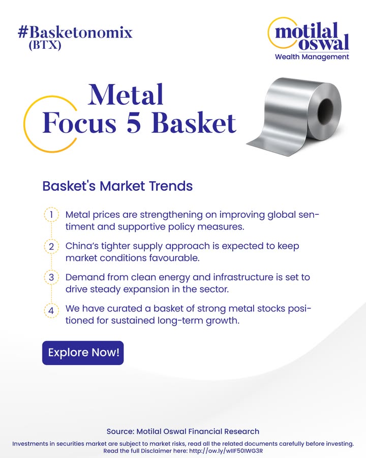 Metal Focus 5 Basket Riding the Global Metal Momentum Metals are strengthening as the dollar cools, trade tensions ease...