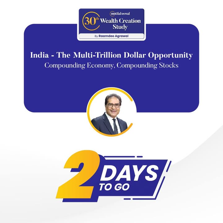 Just 2 days to go The WealthCreationStudy is all set to reveal how wealth truly compounds over time