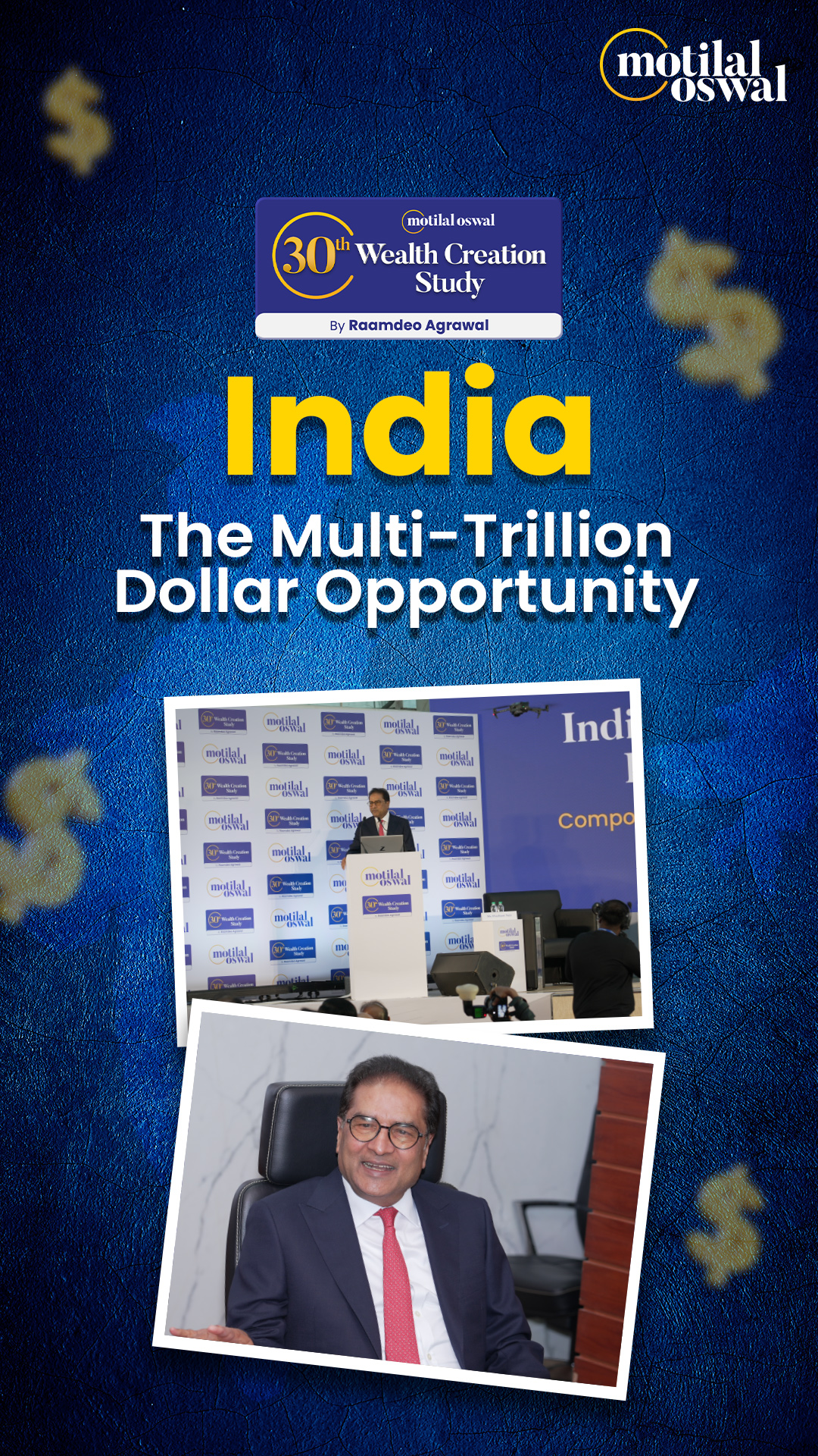 Catch all the action from the 30th edition of the Annual Wealth Creation Study presented by Mr. Raamdeo Agrawal