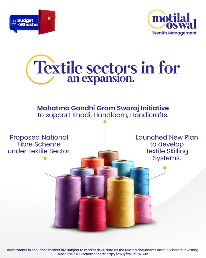 The textile sector is set for expansion, backed by focused policy support across skilling, fibre development, and traditiona...