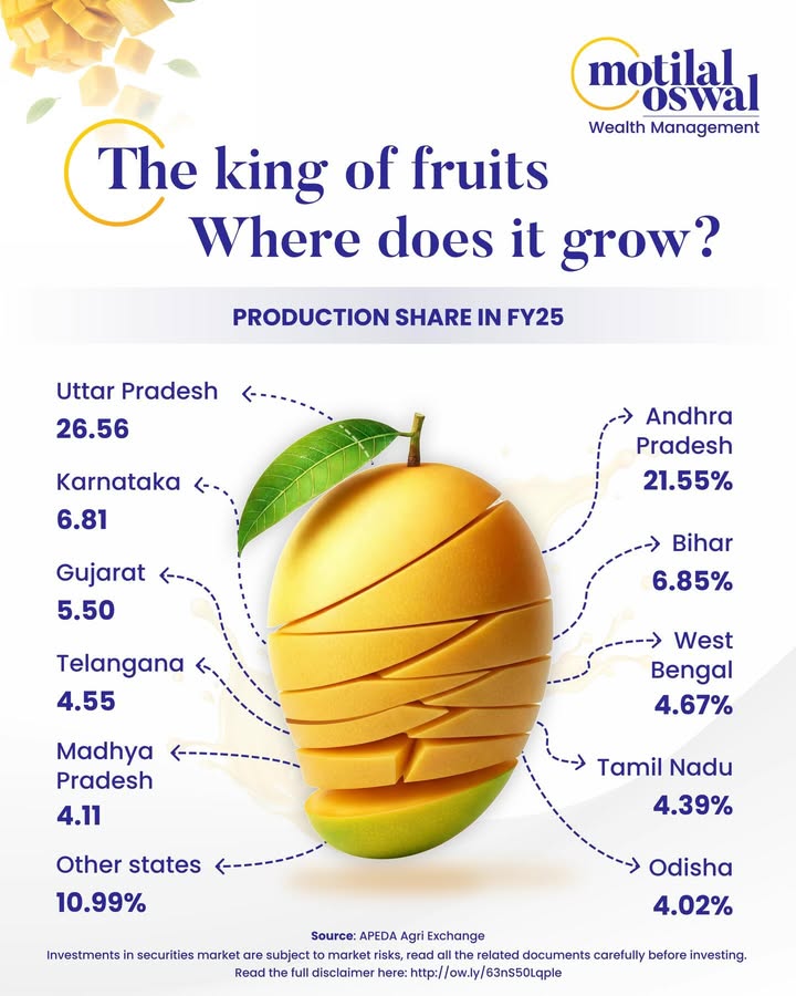 The mango season is here But Indias mango boom is highly concentrated, with two states alone driving nearly half the output...
