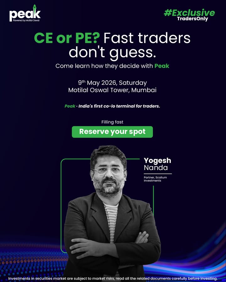 CE or PE isnt luck. Its about reading the market faster than everyone else and acting on it