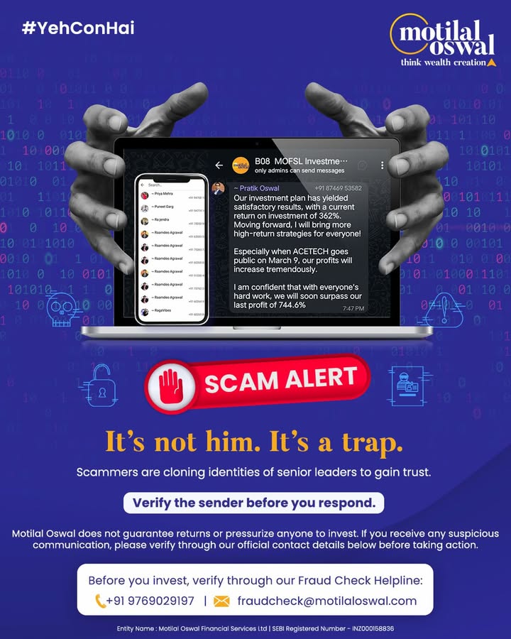  It looks real. But it isnt. Scammers are cloning identities of senior leaders to trick you into acting fast
