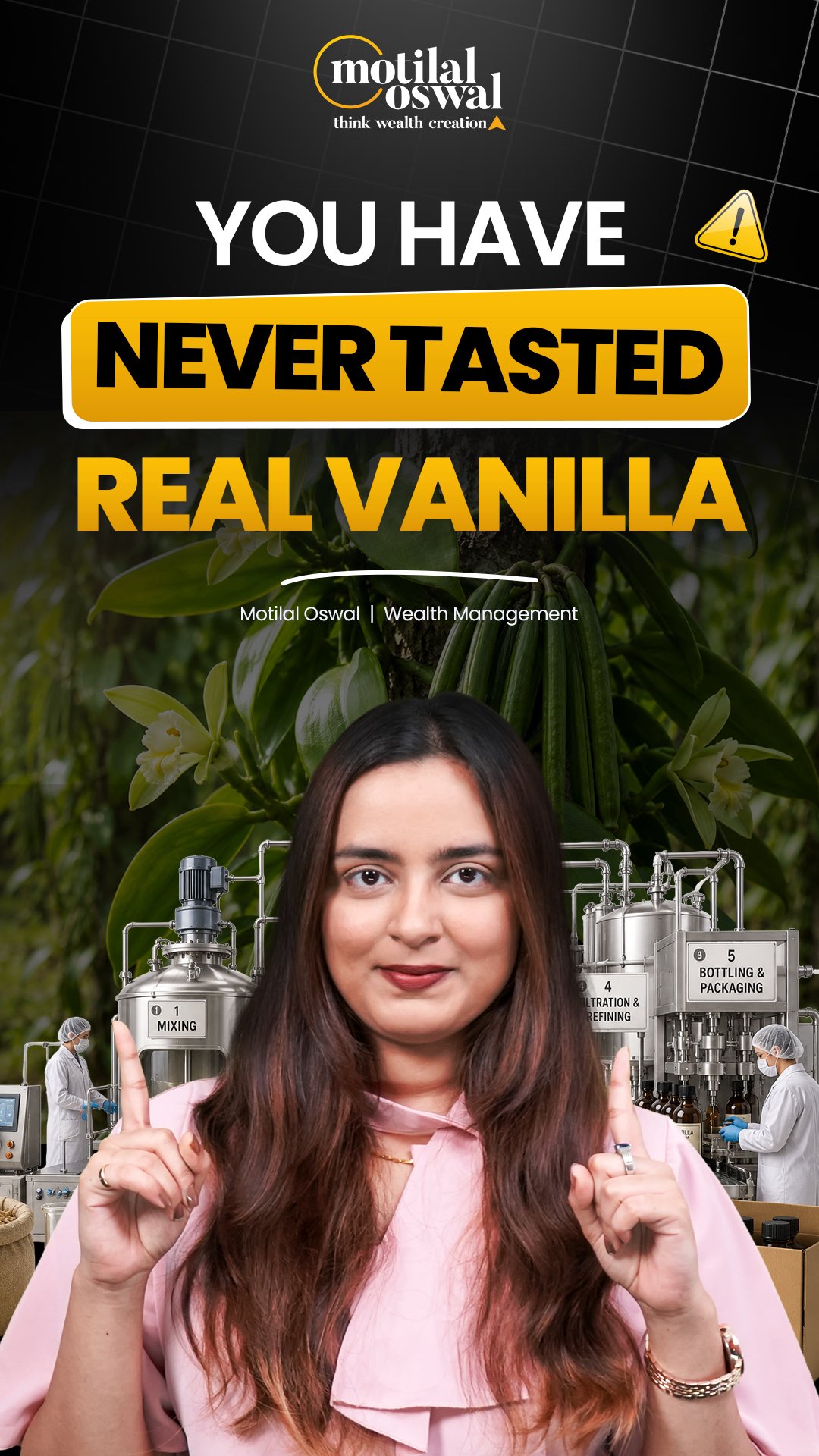 99 of vanilla never touched a real bean. Its petrochemicals in a lab