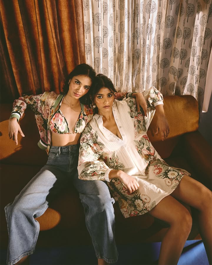 Floral overlays and printed shirts from Label Ritu Kumar make it easy to switch modes at a moments notice