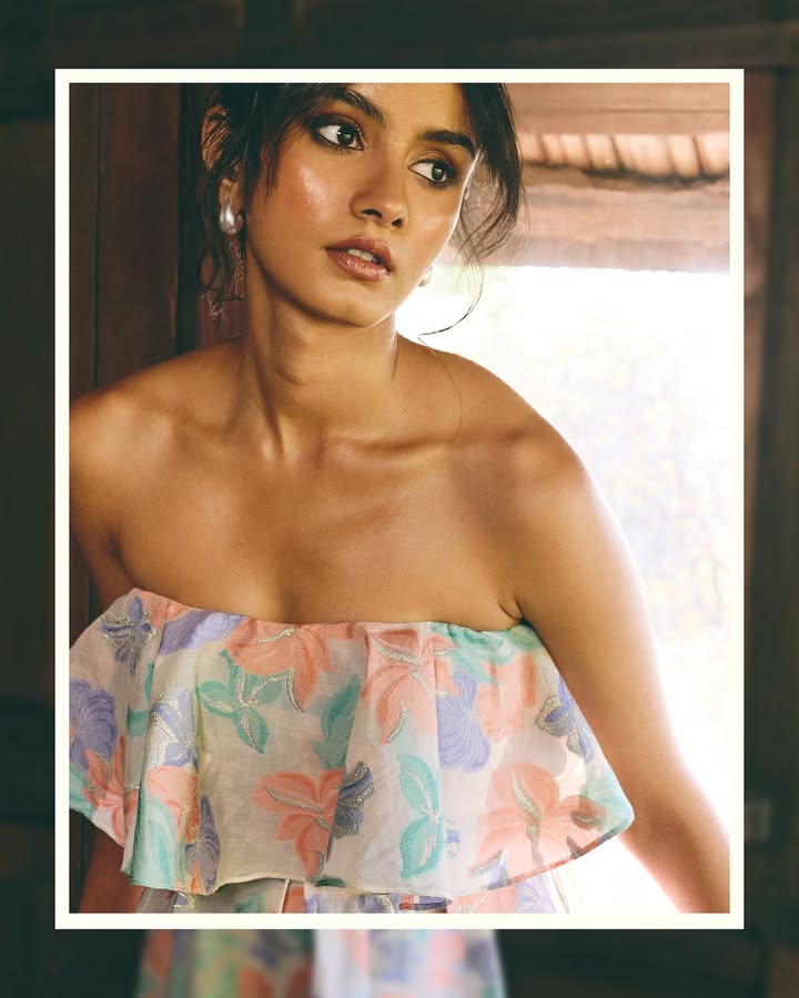 Yearning for a drop of golden sunshine. Explore off the shoulder silhouettes at Label Ritu Kumar
