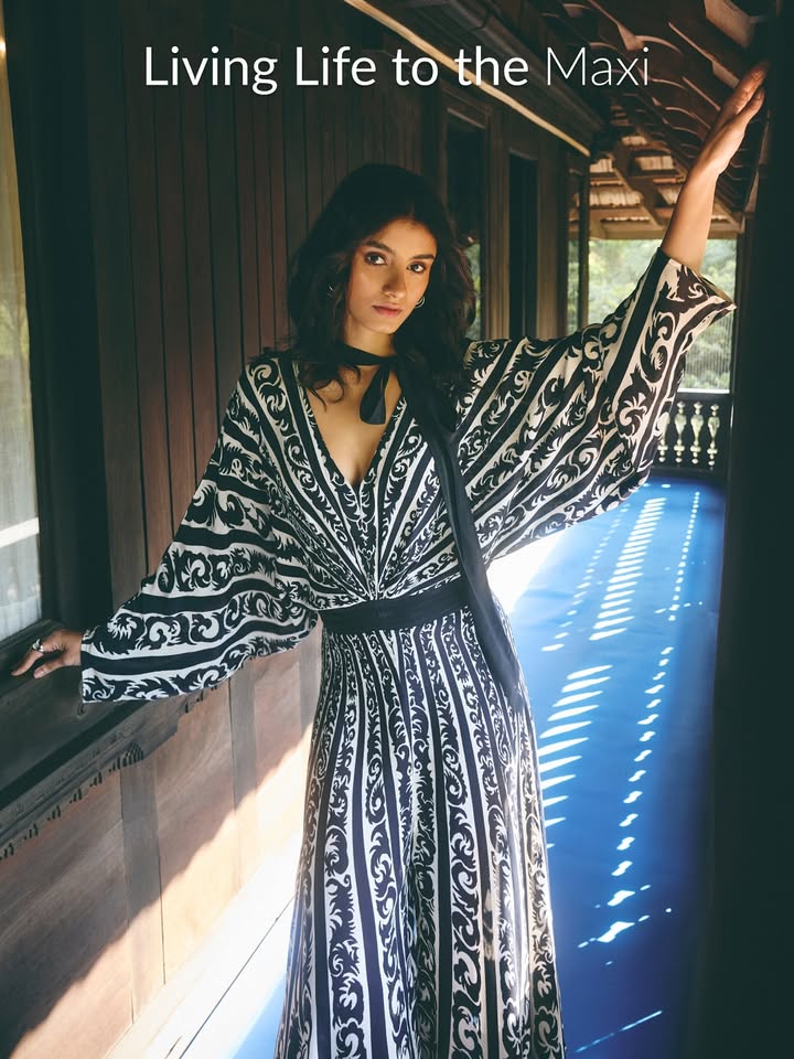 Printed canvases designed for the everyday. Explore maxis at Label Ritu Kumar. LabelRituKumar LabelSS25