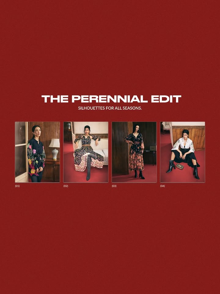 In a celebration of spontaneity, prints this season feature blooming florals in earthy hues