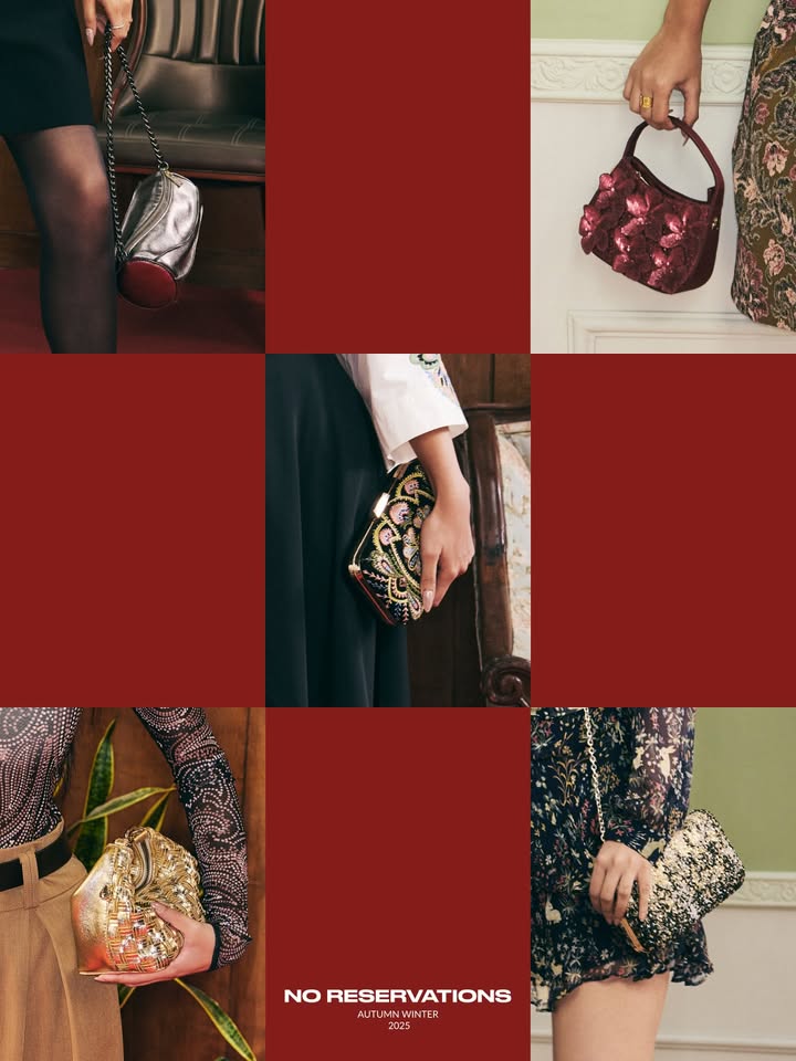 Thoughtful, chic, personal printed accessories from Label Ritu Kumar make the perfect party companions