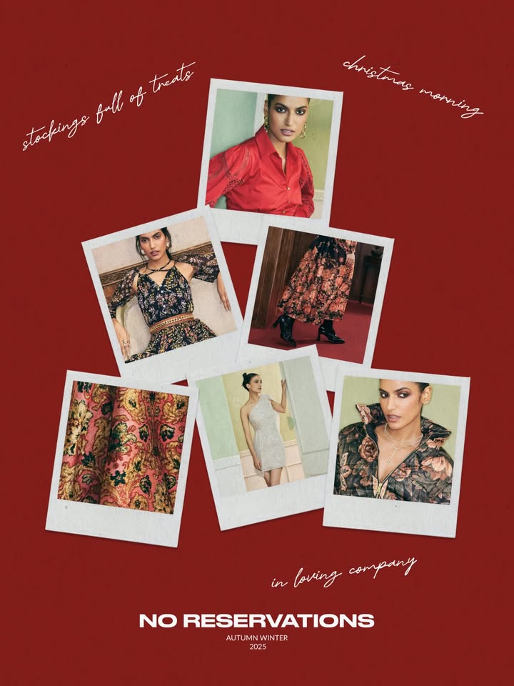 Happy Holidays Explore cheerful prints for holiday parties at Label Ritu Kumar. Shop now