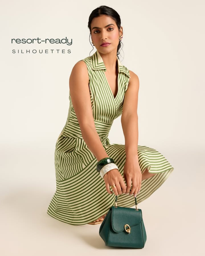 Resort ready, with a little room for everywhere else. Stripes, soft tailoring and a silhouette made for sunny plans