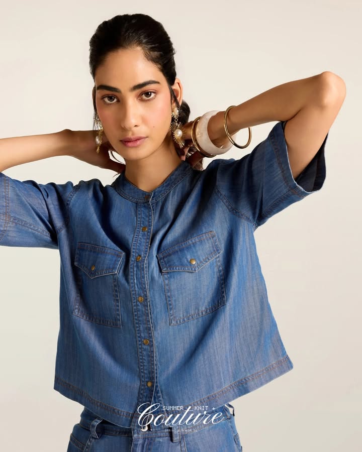 A classic denim set, reworked for modern wardrobes