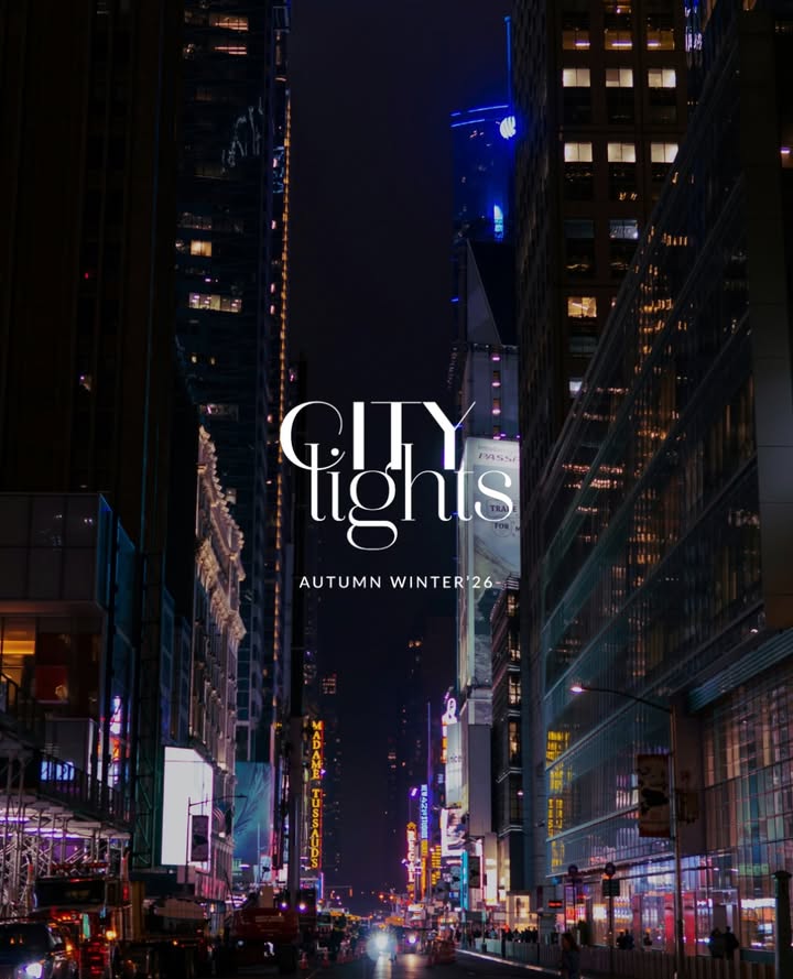 Consider this your invitation to stay out late. City Lights, AW26 Launching Tomorrow