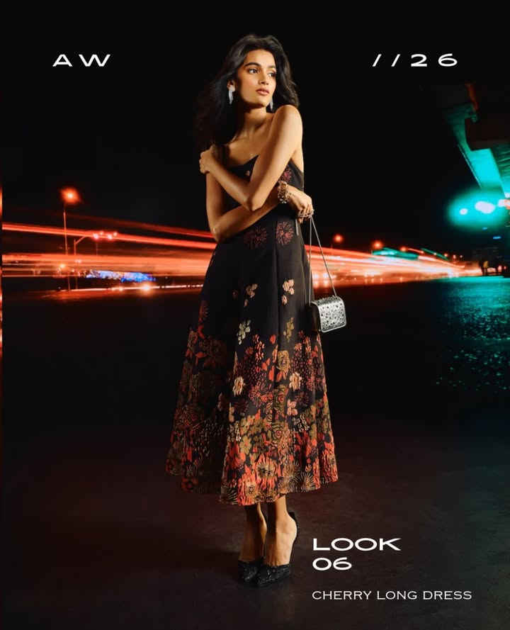LOOK 5 The Betsey Long Dress brings a fresh perspective to occasion dressing, with a waist defining cut, a voluminous skirt ...