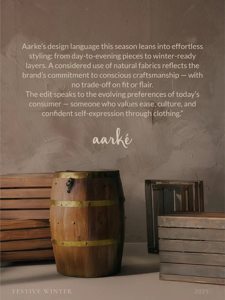 Crafted for the season, inspired by you. AW25 arriving soon. AarkeNewSeason