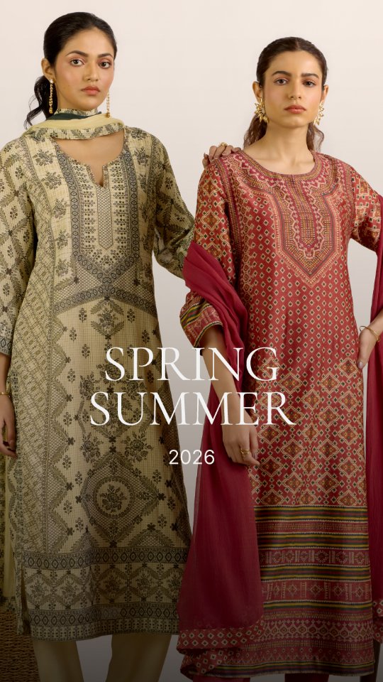 This Spring Summer 2026, Aarke Ritu Kumar presents a refined interplay of indigo hues, blooming prints, and artisanal summ...