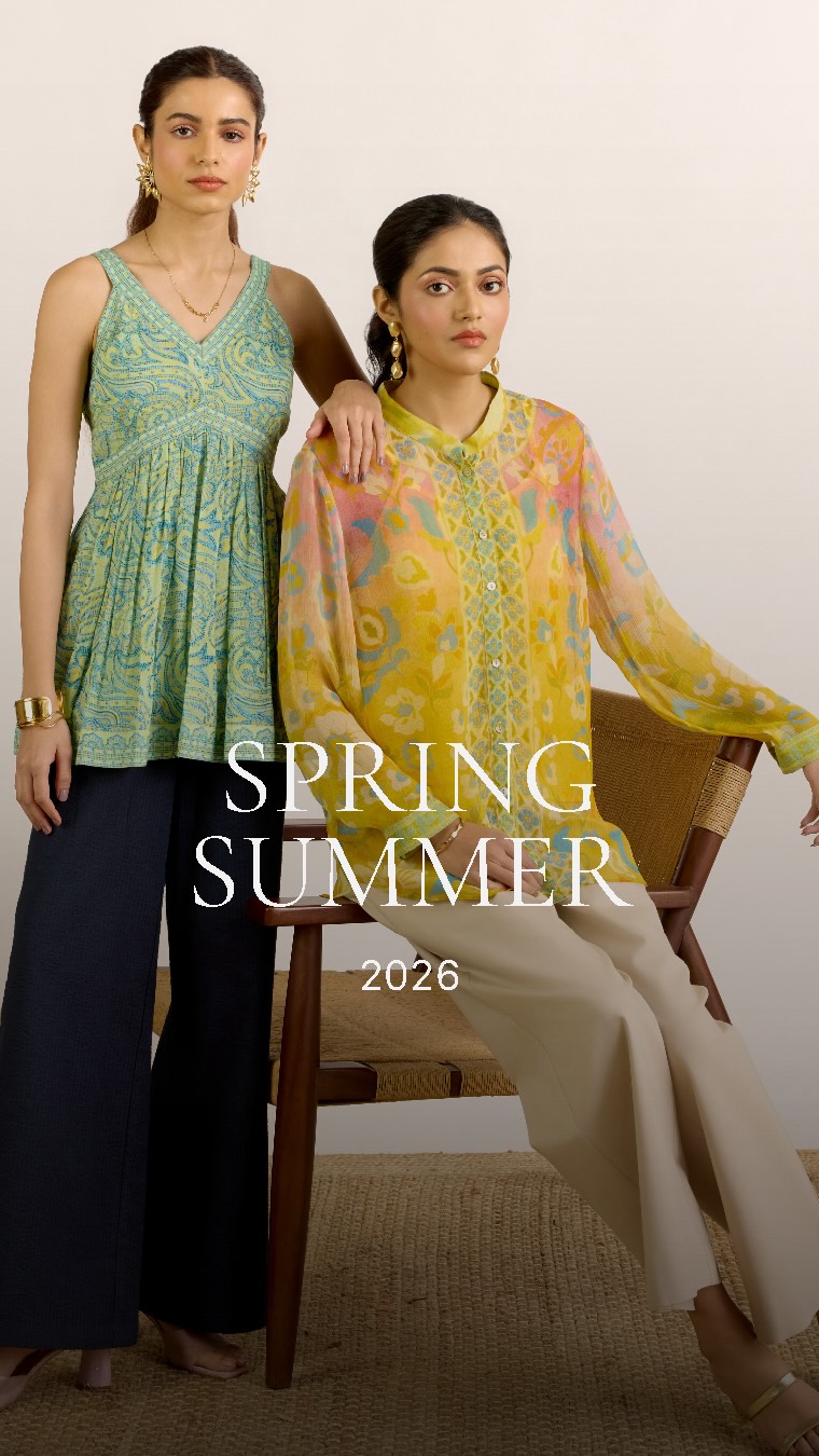 Refresh your summer style with the Green Navya Short Top and Sunflower Yellow Hannah Shirt. AarkeSS26 AarkeNewCollection