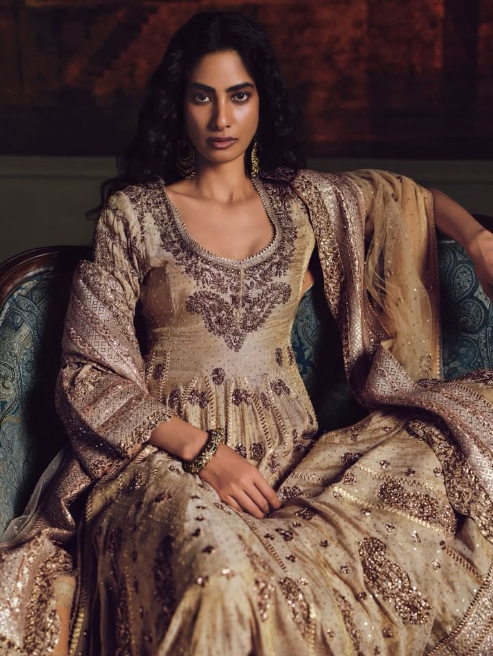 The Taj Bhawani Anarkali Set from the Ritu Kumar Wedding Edit. A timeless revival from the archives of Ritu Kumar