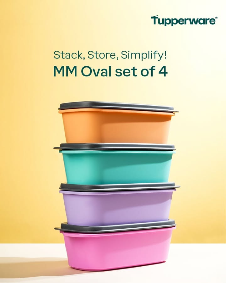 Upgrade Your Kitchen Organization with Tupperwares MM Oval Say hello to a clutter free, efficient kitchen with this sle...