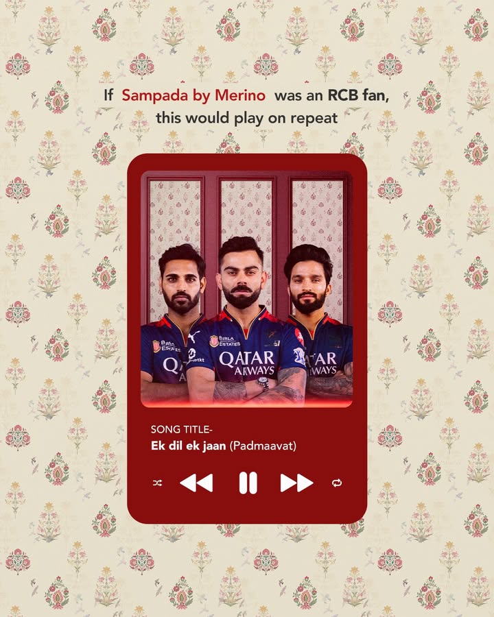 For the RCB fan who wears their heart on their sleeve and their space in bold textures Vasantha is more than a laminate, i...