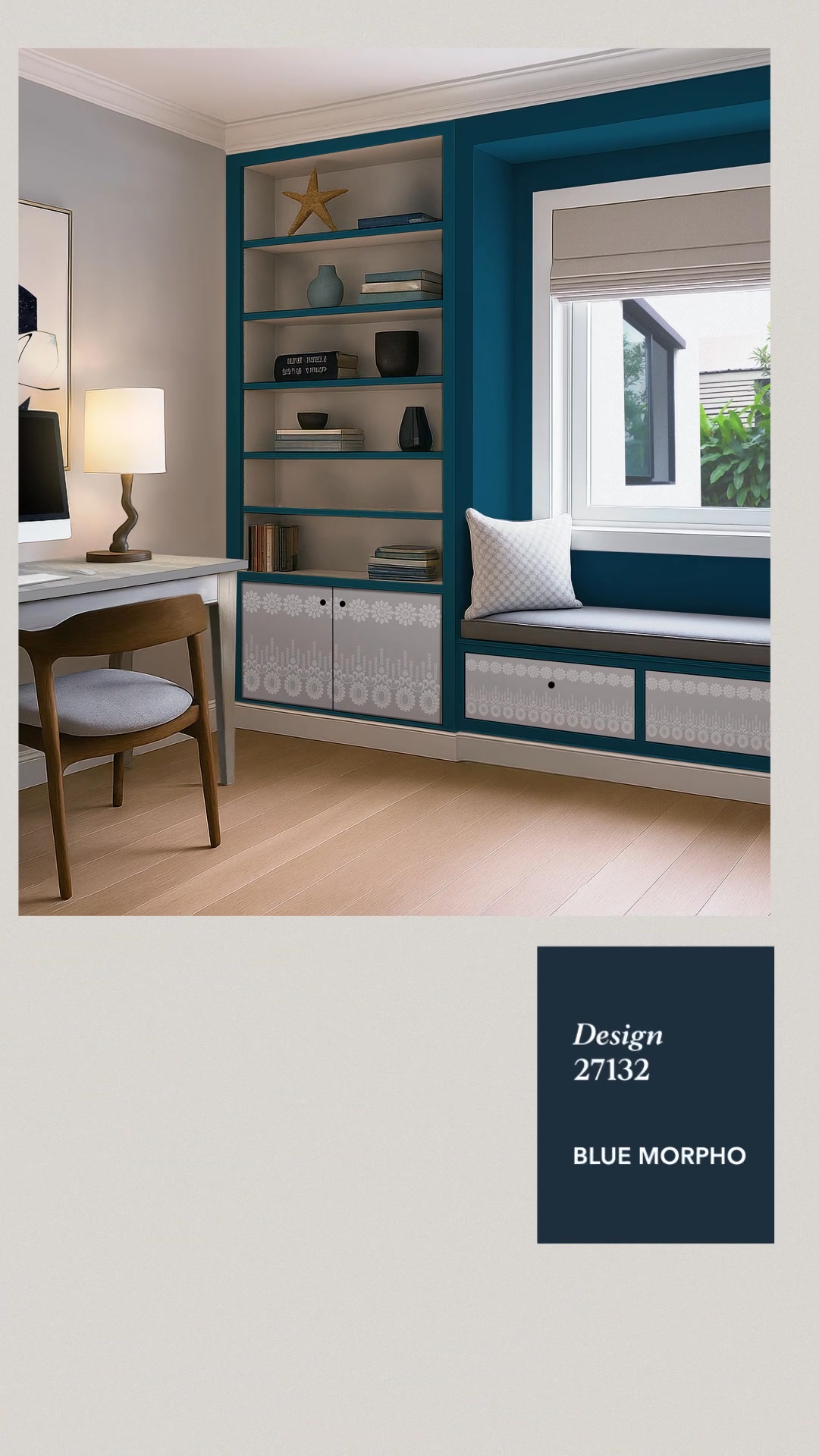 Where sunny moods meet serious focus This summer inspired study nook blends breezy tones and functional calm bec...