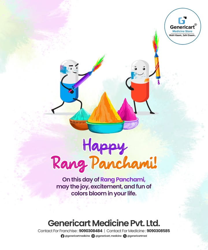 May the joy and happiness of colors bloom in your life on the occasion of Rang Panchami Remember safety while playing with ...