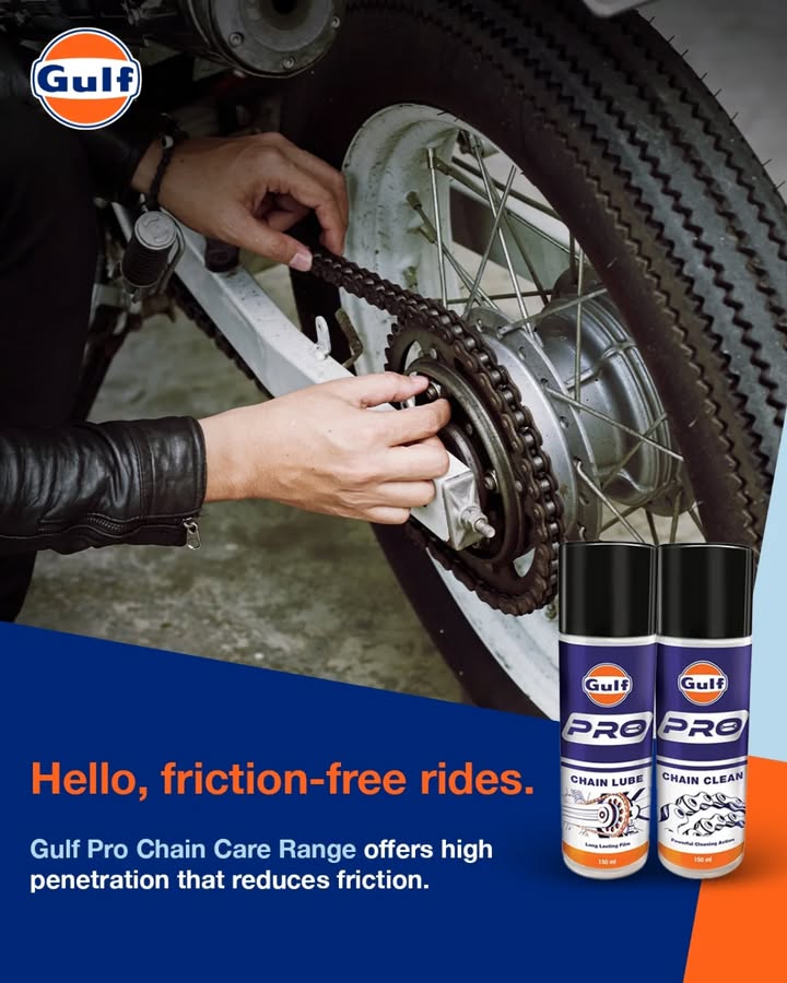 Protection from corrosion and friction through multiple cleansing formulations makes Gulf Pro Chain Care Range the best ...