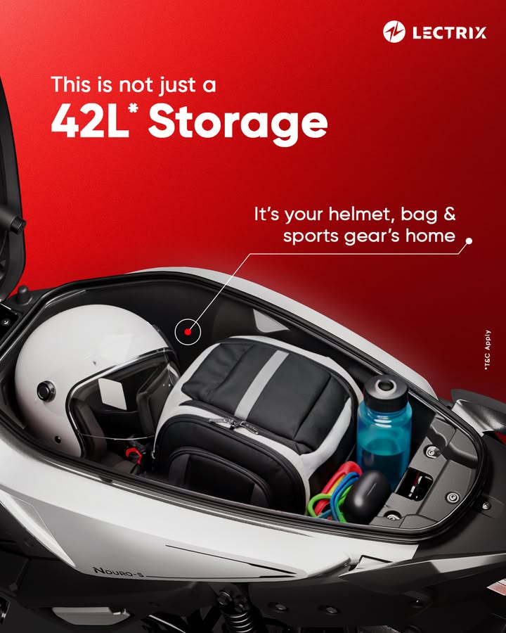NDuros 42L boot space is where your helmet, bag, and essentials find their perfect home
