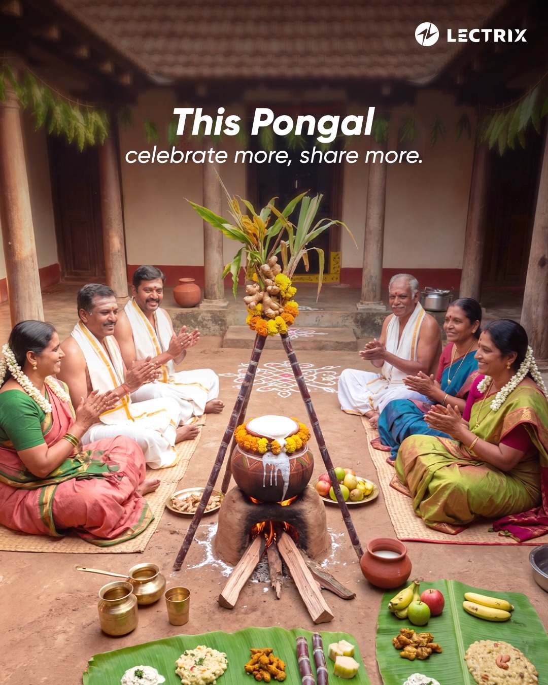 The more you give, the more you get This Pongal, give more with Lectrix Nduro EV ka Superstar