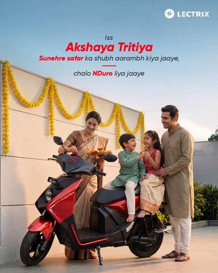 Iss Akshaya Tritiya, sona nahi, smart choice kharido. Go electric. Go NDuro