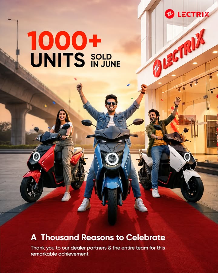 1,000 deliveries. One unstoppable revolution Every key handed over marks another rider choosing the future of mobility