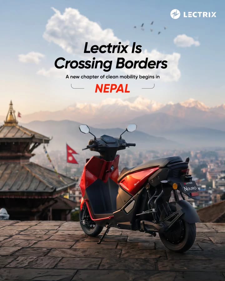 We re going international Lectrix EV has officially entered Nepal, marking our first step beyond India...