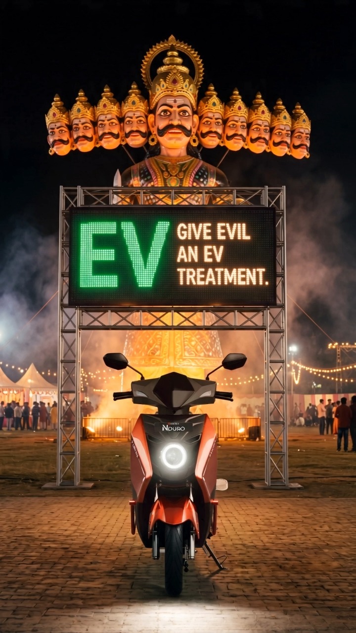 Burn the evil, not the fuel This Dussehra, let the good times roll with Lectrix