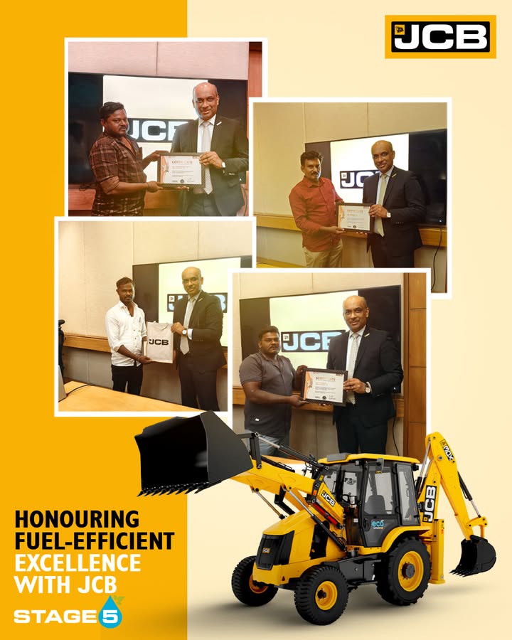 Mr. Deepak Shetty, CEO and Managing Director, JCB India, awarded Certificates of Excellence to JCB operators in recognition of their outstanding contribution to operational efficiency and cost effective performance Mr