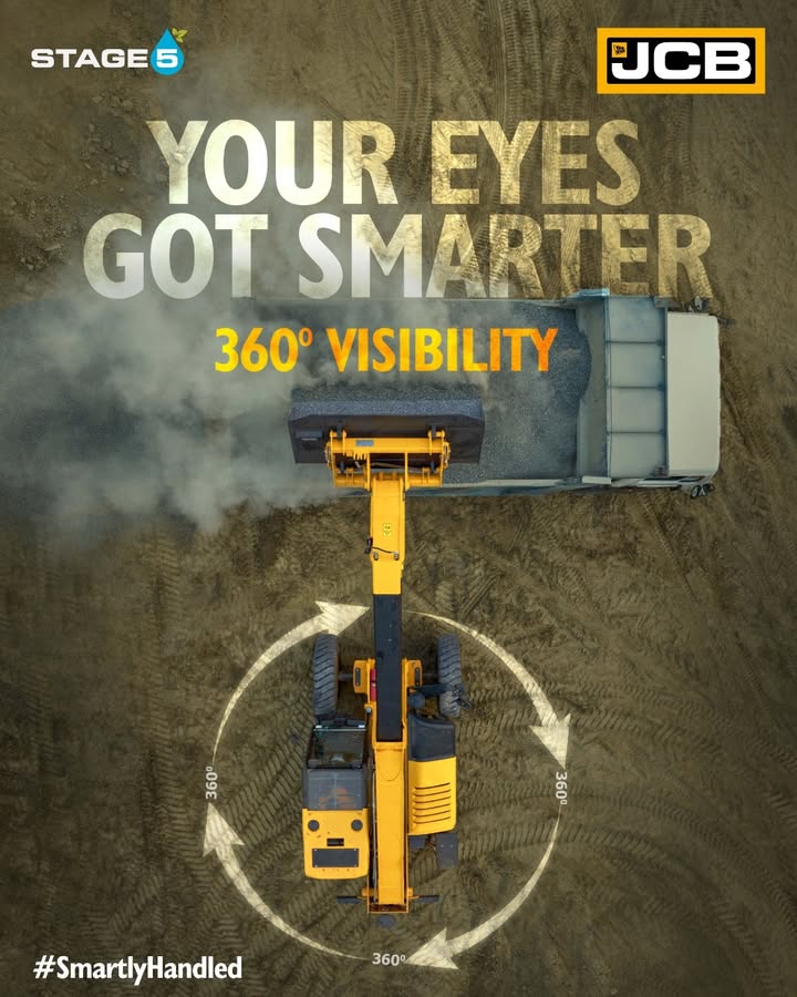 The JCB Telehandler offers 360 visibility for safer, more precise handling by improving all around awareness on busy worksites. For more information, call 18001037386 or visit https www.jcb The JCB Telehandler offers 360 visibility for safer, more precise handling by improving all around awareness on busy works...