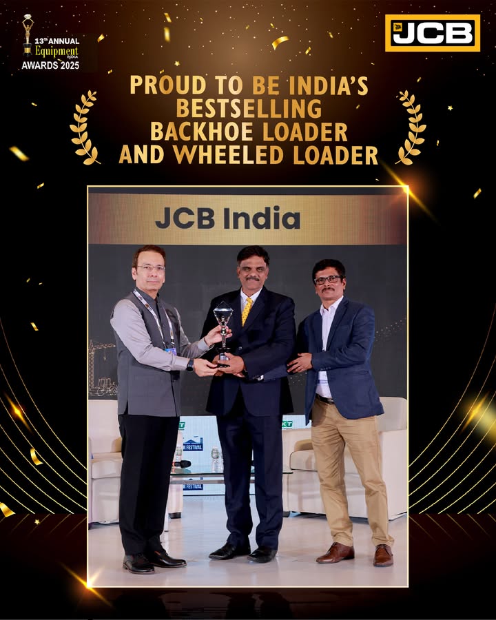 A proud moment for JCB India as it bags the Bestseller Award in the Backhoe Loader and Wheeled Loader segment in India, at t...