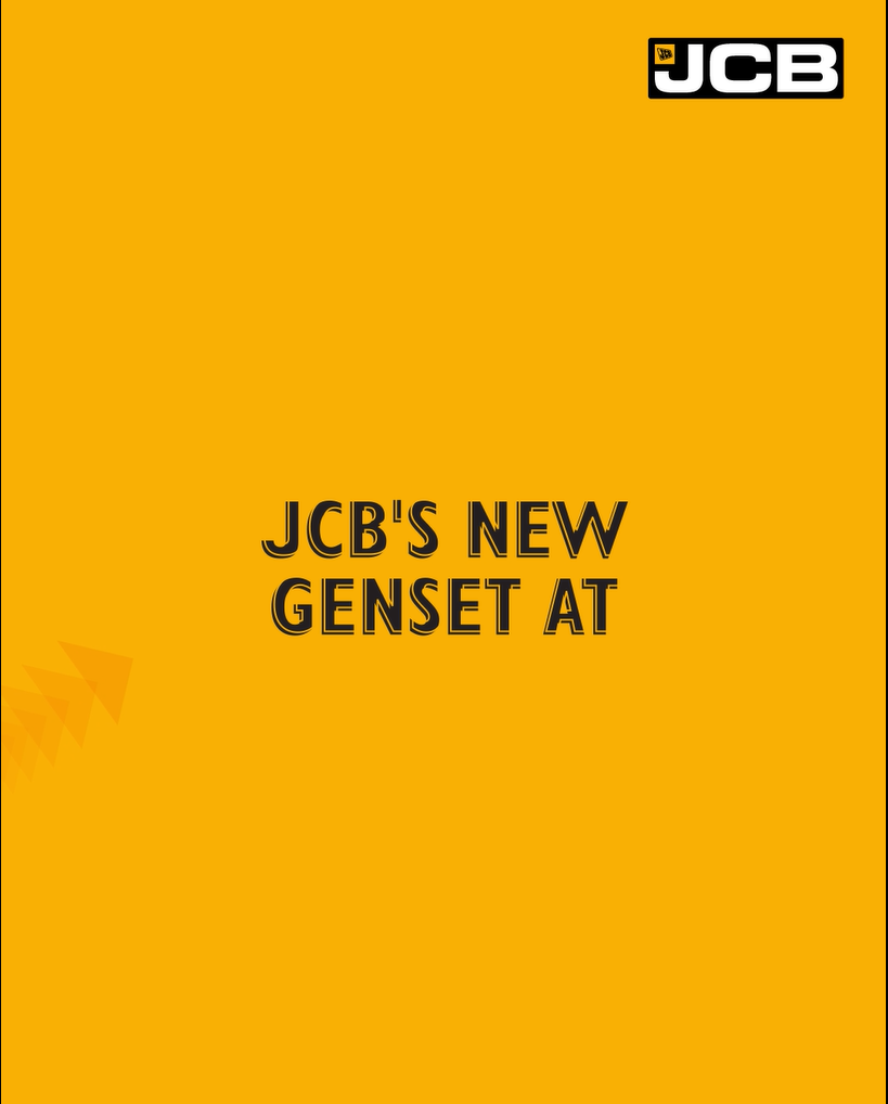 Raising the bar by setting new benchmarks in sustainability, JCB gensets are the next big thing in sustainable power
