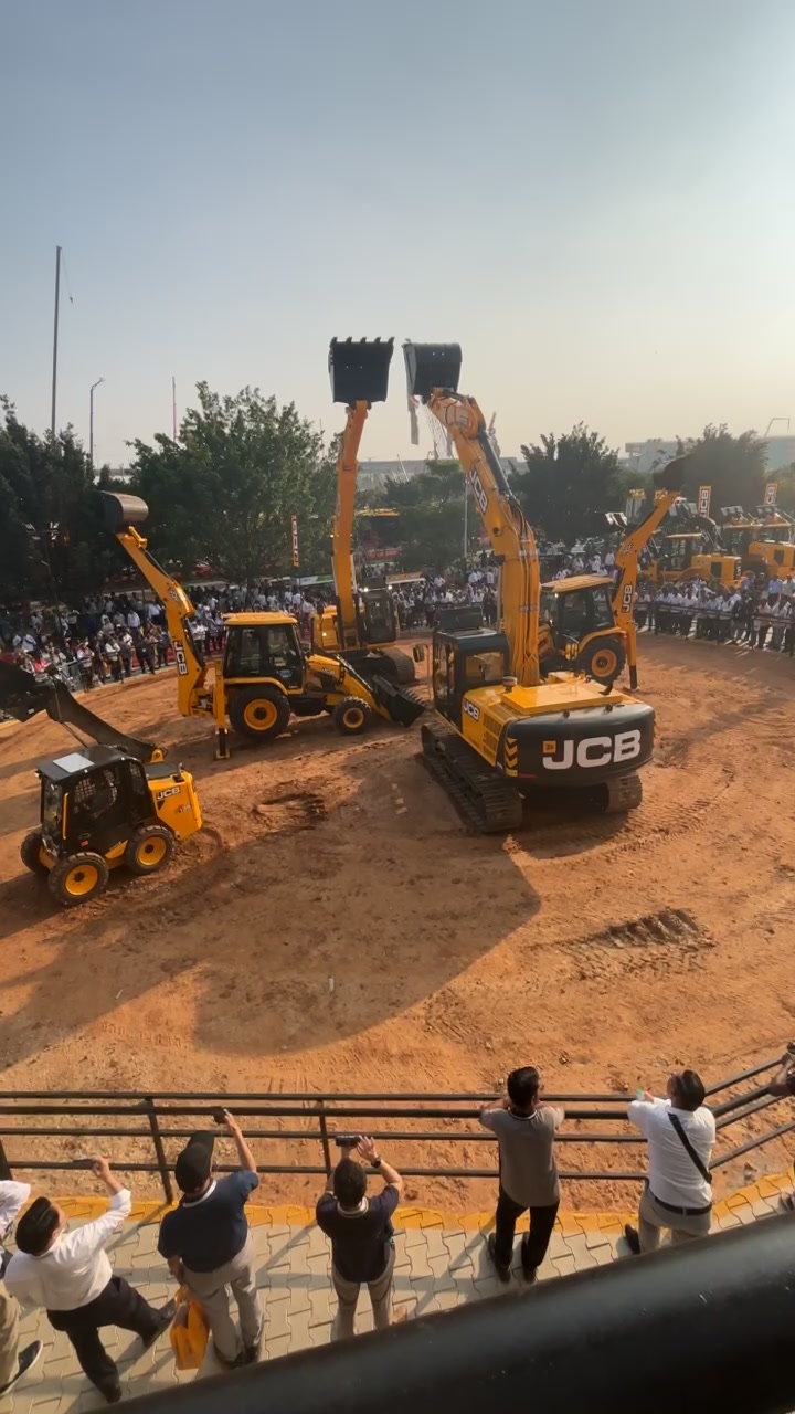 JCB Dancing Diggers at Excon 2025