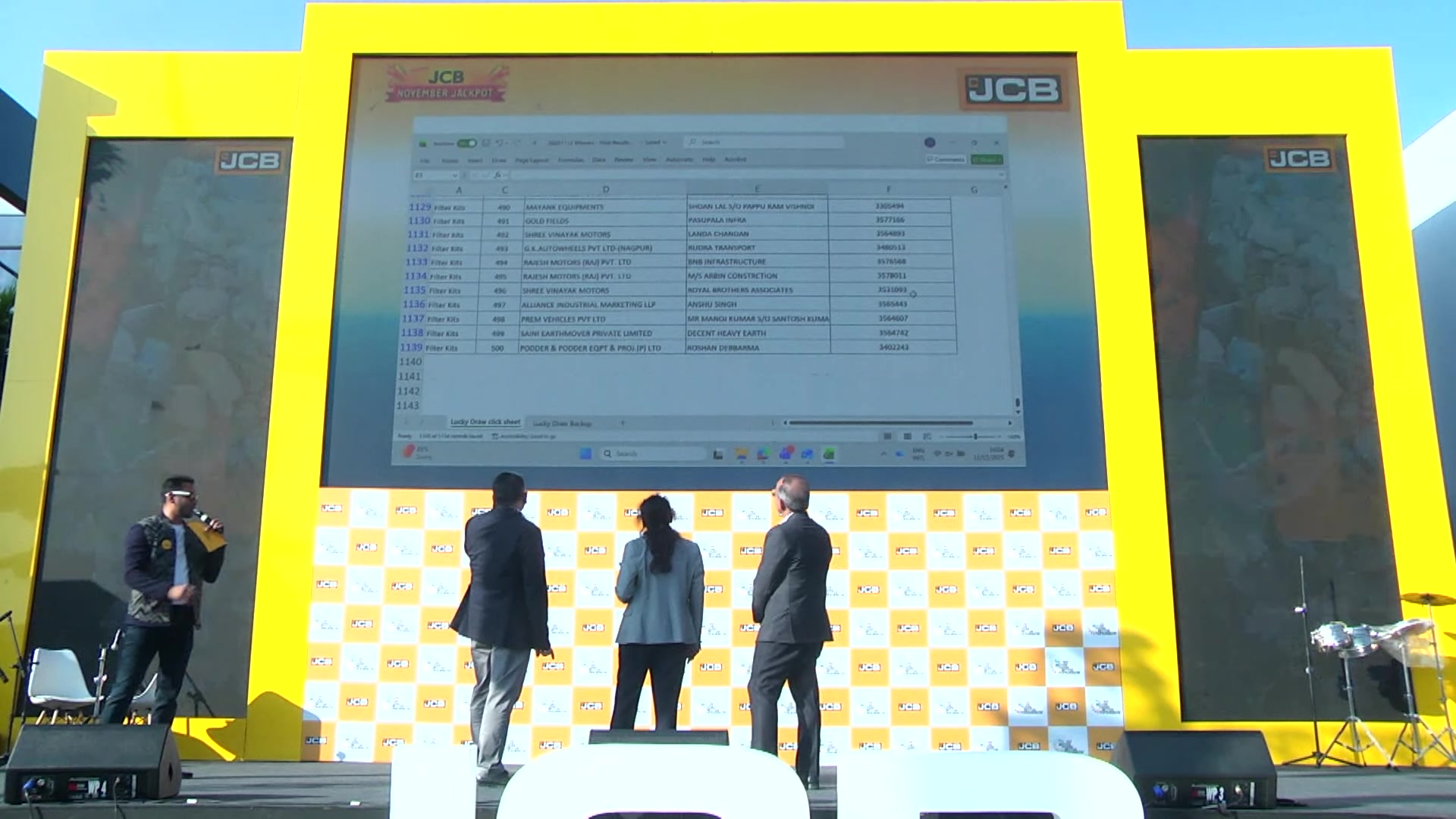 JCB November Jackpot Winners Announcement