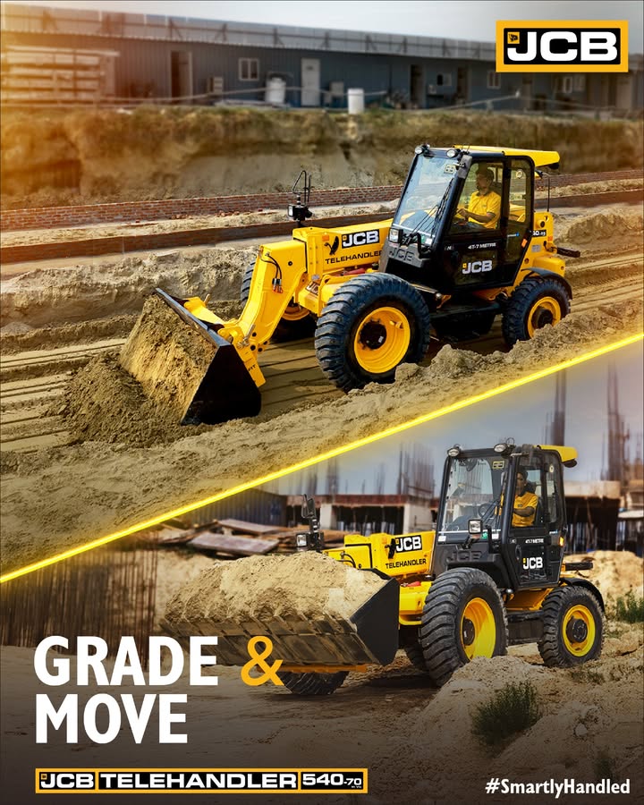 The JCB Telehandler 540 70 delivers construction grade efficiency, enabling faster material movement with precision and cont...
