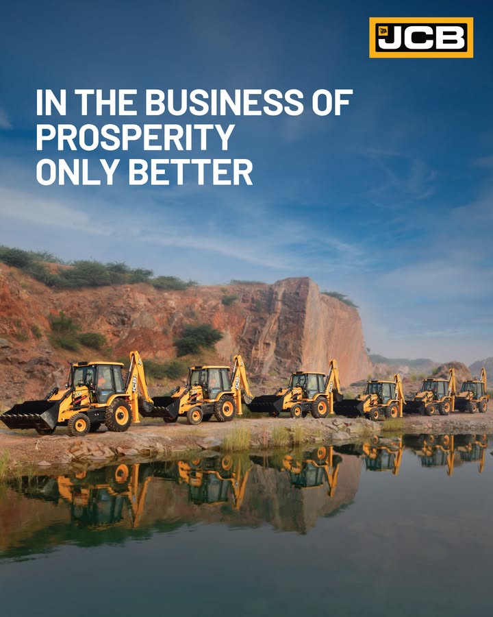 JCB turns hard work into growth, building sites, businesses, and brighter futures, bringing prosperity to every owner