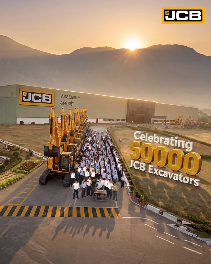 50,000 JCB Excavators in India. A proud milestone for JCB India and our customers