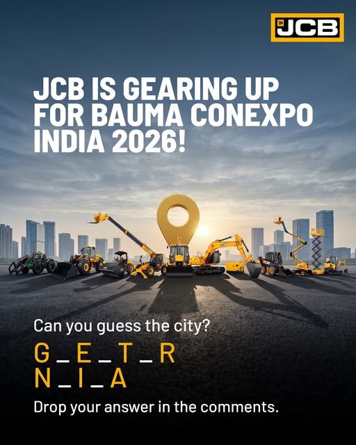 JCB is all set for bauma CONEXPO INDIA 2026, bringing together an exciting showcase of machines and innovation