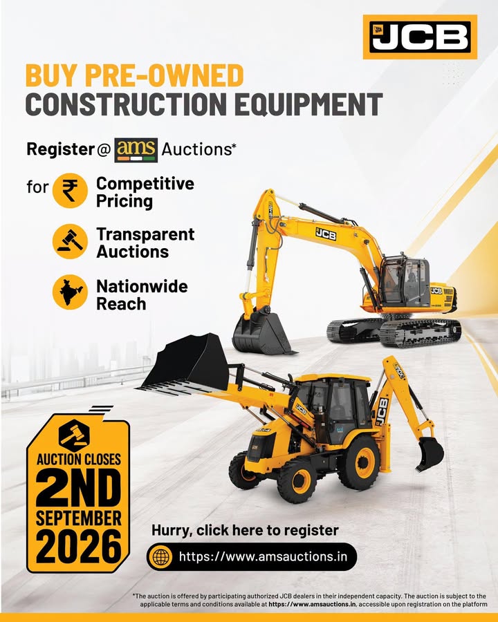 Upgrade your fleet with ease Buy pre owned construction equipment on AMS Auctions and get maximum value for your machinery