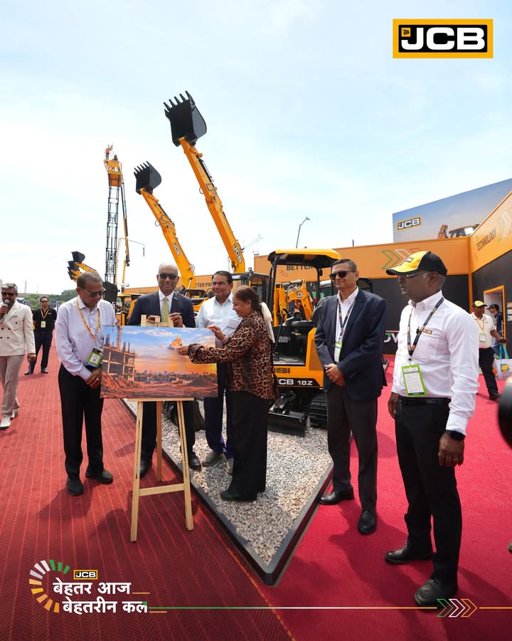 The new JCB 18Z Mini Excavator was launched at BAUMA CONEXPO INDIA 2026 by Mr