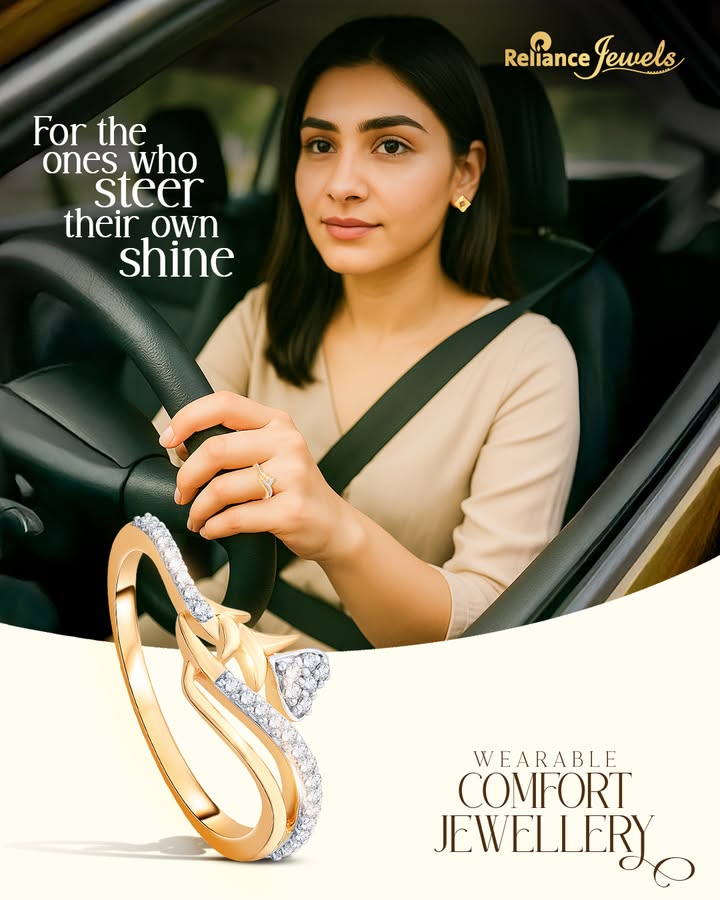 Carry the sparkle with you, wherever you go Wearable comfort jewellery by Reliance Jewels crafted with eternal shine ...